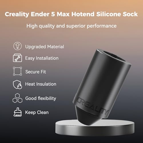 Creality Ender 5 Max Silicone Socks, Original 3D Printer Hotend Silicone Cover, Heater Block Silicone Sock, Insulation Heat Resistance Keep Hotend Clean, Extruder Heating Bolck Protection - size: Ender 5 Max