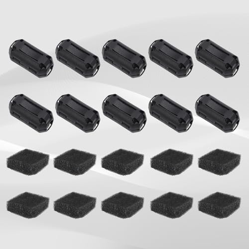 10pcs 3D Printer Cleaning Filter, 1.75mm 3mm PLA Filament Filter Cleaner Universal Anti-Static Dust Removal, 3D Printer Supplies Accessories (Black)