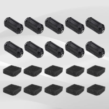 10pcs 3D Printer Cleaning Filter, 1.75mm 3mm PLA Filament Filter Cleaner Universal Anti-Static Dust Removal, 3D Printer Supplies Accessories (Black)