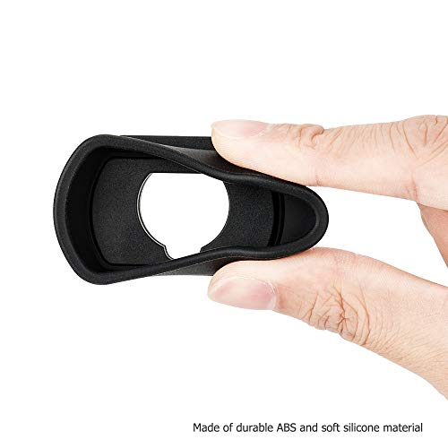 Kiwifotos Long Soft Viewfinder Eyecup Eyepiece for Fuji X-T5 X-T4 X-T3 X-H2 - size: For Fuji X-T5 X-T4 X-T3 GFX100S & More Camera