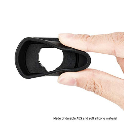 Kiwifotos Long Soft Viewfinder Eyecup Eyepiece for Fuji X-T5 X-T4 X-T3 X-H2 - size: For Fuji X-T5 X-T4 X-T3 GFX100S & More Camera