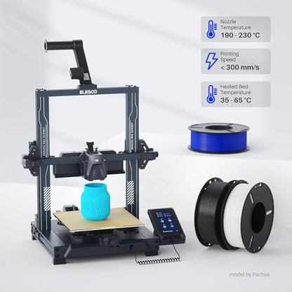 ELEGOO PLA 3D Printer Filament Bundle 1.75mm 8 Colors 250g*8 - color: 8pcs Black/White/Space Gray/Translucent/Sky Blue/Sea Green/Pink/Purple 250g Each