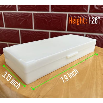 Microscope Slide Box,Plastic Microscope Slide Case Storage Holder (Hold 50 Slides) - size: Hold 50 Slides