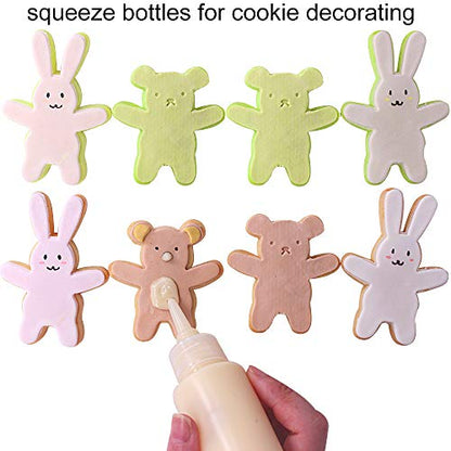 24 Pack 1-Ounce Plastic Squeeze Bottles with Measurement - size: 1oz 24pack