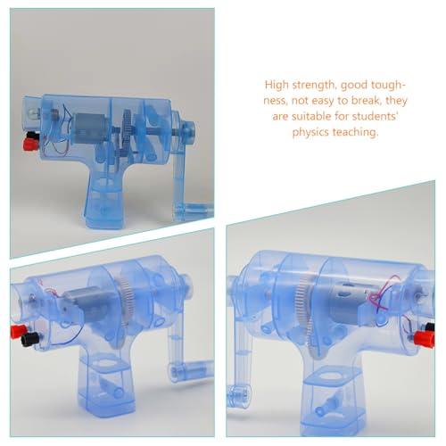GANAZONO Hand Crank Generator Kit for Kids Educational Physics Science Experiment Portable Miniature Power Generator Teaching Tool 5.3 Inch