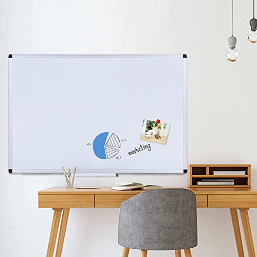 VIZ-PRO Magnetic Whiteboard, 40 x 30 Inches, Dry Erase Board for Wall - size: 40"W x 30"H