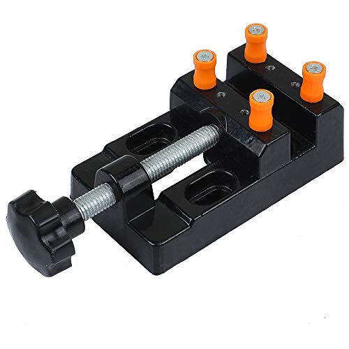 Mini Flat Clamp Table Jaw Bench Clamp Mini Drill Press Vice Opening Parallel Table Vise DIY Sculpture Craft Carving Tool