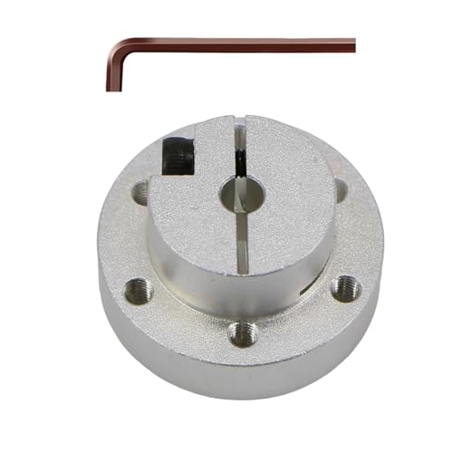 Aluminum Alloy Flange Coupling, 4 mm Inner Dia Clamping Fixed Type, Flange Shaft Coupler Connector for Connecting Motor and Wheel DIY Model RC Parts (1Piece - style: 4mm Clamping Flange