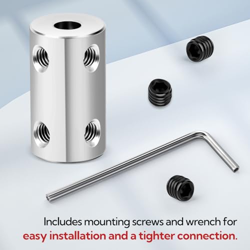6pcs 5mm to 5mm Shaft Coupler, Rigid Set Screw Couplings, Motor Shaft Coupler - size: 5mm to 5mm