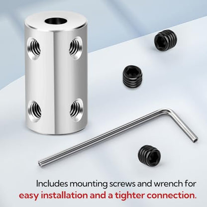 6pcs 5mm to 5mm Shaft Coupler, Rigid Set Screw Couplings, Motor Shaft Coupler - size: 5mm to 5mm