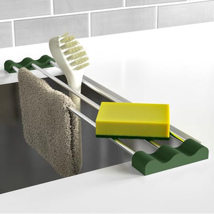Tomorotec Adjustable Over-The-Sink Kitchen Rack, BPA-Free, Army Green - color: Army Green