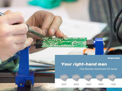 Chip Resistor Design Kit, EIA 0603 Size, 0R-10M Resistance, 72 Values 7200PCS, 1% Tolerance, RoHS Compliant - size: EIA 0603 Resistors