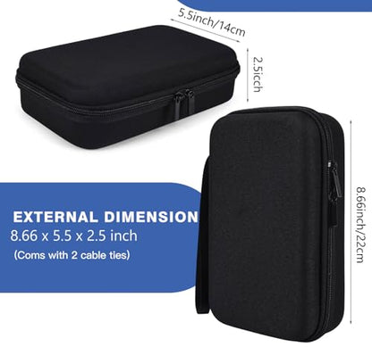 Hard Travel Electronic Organizer Case for MacBook Power Adapter Chargers Cables Power Bank Apple Magic Mouse Apple Pencil USB Flash Disk SD Card Hard Drive Waterproof Shockproof Carrying Bag, Black - color: Black