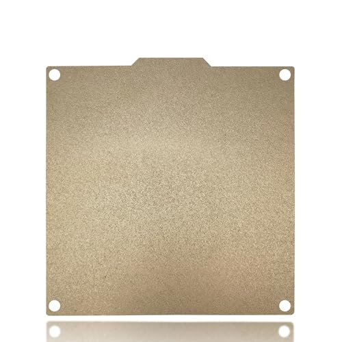 120x120mm Gold PEI Build Plate for Voron 0.1 0.2 V0.1 V0.2, Double Sided Textured PEI Flexible Spring Steel Platform Heated Printing Bed for Voron 0.1 0.2 V0.1 V0.2 3D Printer - size: 120x120mm