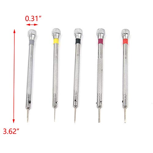 T Tulead Watch Screwdrivers Precision Screwdriver Set 5 Sizes