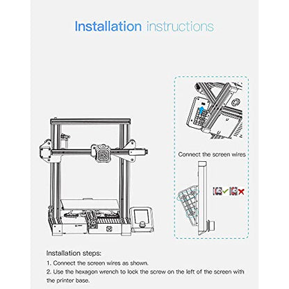 Original 3D Printer Ender 3 V2 Intelligent Screen HD Color Screen Display