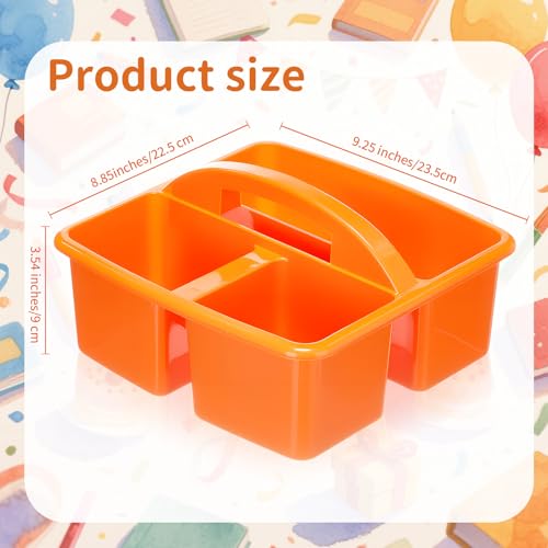 Threehoney 12 Pack Classroom Caddy 3 Compartment with Handle, Multicolor - color: Multicolor