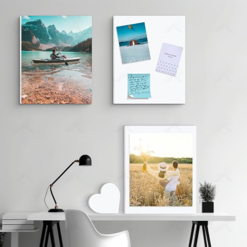 Golden State Art, 16x20 One Side Self Adhesive White Foam Boards 10 Pack 3/16" Thick Lightweight but Sturdy Self Sticky Foam Boards for Projects, Pictures, Decorations and Craft Display - size: 16x20