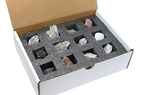 Eisco Rock Cycle Kit, Rock Collection Box, Stones, 1", 12 Pc - size: 1 inch