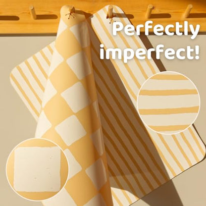 APLAINR Silicone Kids Placemats, Set of 2, Oat Cream - color: Oat Cream