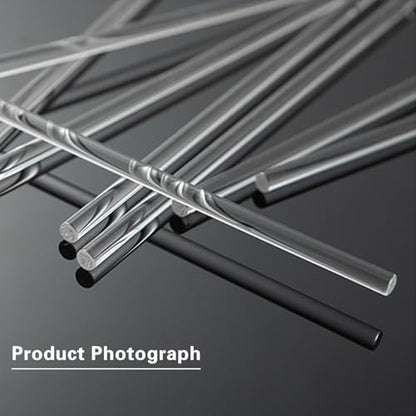 Glass Stirring Rod 12 Inch Length Stir Stick with Both Ends Round 24 pcs/pk