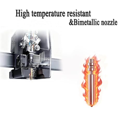 2Pcs 0.4MM Nozzles for Kobra X Extruder Hotend with Silicone Socks, Quick Swap Integrated Hardened Steel Nozzle for Kobra X 3D Printer Accessories - size: 0.4mm