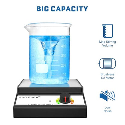 Magnetic Stirrer Set Corrosion-Resistant Magnetic Stir Plate (Non-Heating) - style: Square Stirrer Set