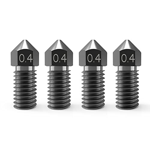 Hardened Steel Nozzles for AnkerMake M5/M5C, 0.4mm, 4PCS - size: 0.4mm*4pcs-Hardened Steel