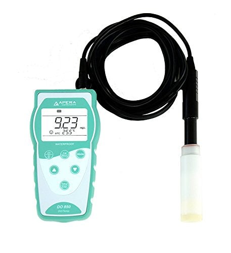 Apera Instruments AI480 DO850 Optical Dissolved Oxygen Meter Kit, with 10 Ft Optical DO Probe, Hassle-Free Testing Experience - style: DO850 ODO Meter