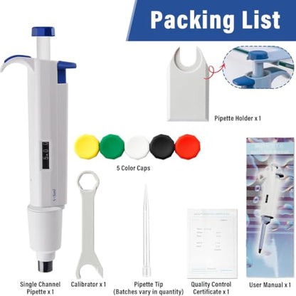 5 mL Micropipette, 1-5 mL Lab Single Channel Micro Pipettes - size: 1000-5000μl