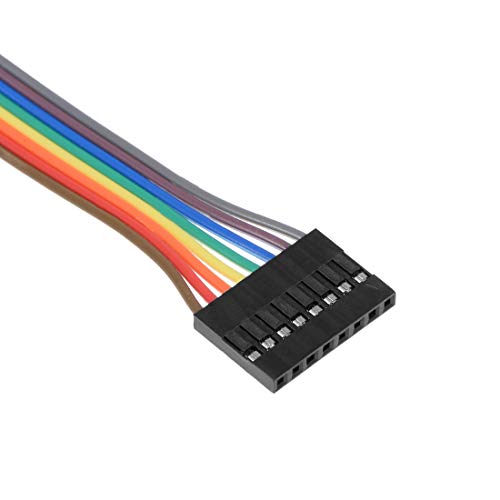 uxcell Breadboard Jumper Wires 8-Pin 30cm Female to Tined Tip Cable for Arduino
