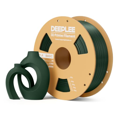 PLA Filament 1.75mm, Basic 3D Filaments Dark Green 1kg - color: 1kg*dark Green