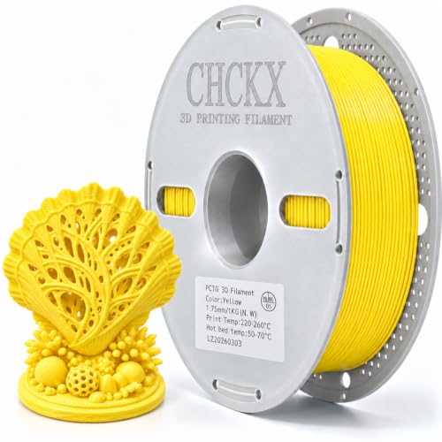 PCTG Filament Yellow for 3D Printing Better Than PETG Filament 1KG - color: Yellow