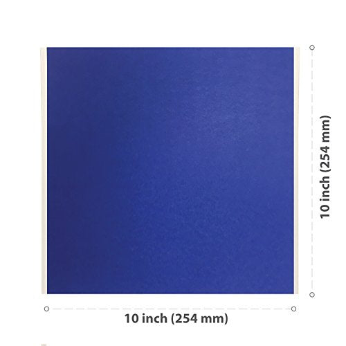 Gizmo Dorks 10 in x 10 in Blue Painters Tape 3D Printer Sheets 10 Pack