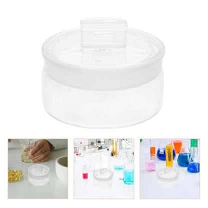 DOITOOL 2 Pcs Glass Weighing Bottles with Sealing Lids for Lab Use