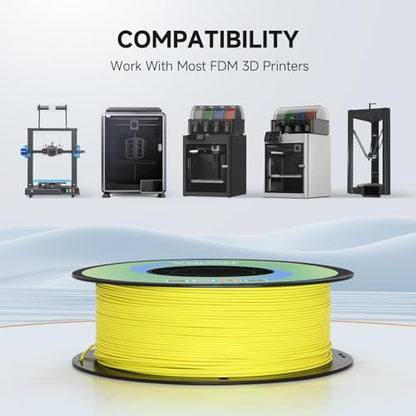 YOUSU Matte PLA Filament 1KG, Sunshine Yellow - color: 10-matte Bisic Yellow, size: Matte PLA