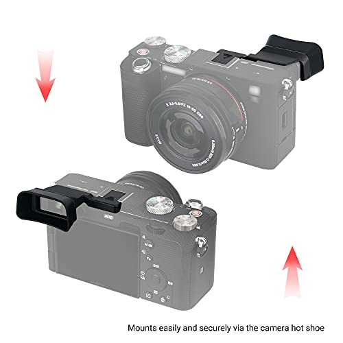 Kiwifotos Soft Viewfinder Eyecup Eye Cup Eyepiece for Sony A7C Camera - size: Sony A7C Eyecup Replacement