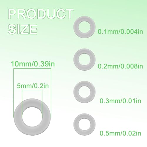 M5x10mm Precision Metal Shim Set,304 Stainless Steel Metric Washers - size: M5X10