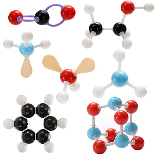 SOUJOY 444 Pcs Chemistry Molecular Model for Building Organic and Inorganic Structures, 3D Visual Science Learning Set with Atoms Bonds, Links and Short Link Remover Tool for Students, Teachers