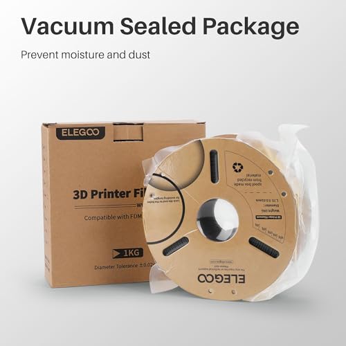 ELEGOO PLA 3D Printer Filament 1.75mm Marble Brick Red 1KG - color: Marble Brick Red, size: 1kg