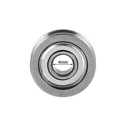 uxcell 12pcs U604ZZ Deep U Groove Ball Track Guide Bearing 4x13x4mm Double Metal Shielded (GCr15) Chrome Steel Bearing - size: U604ZZ