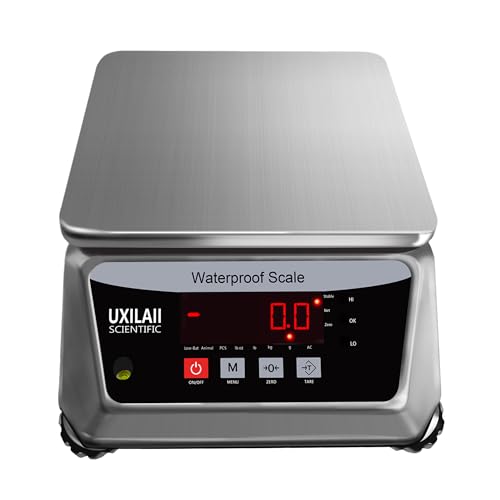 UXILAII Professional Waterproof Scale Stainless Steel Scale 110V 30kg 1g - size: 30kg1g(66lb)
