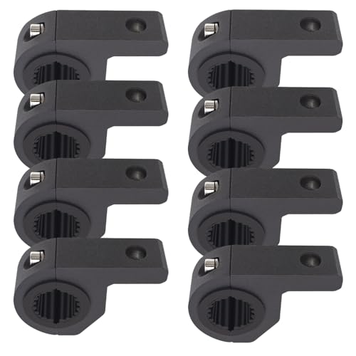 Motorcycle Aluminum Mounting Bracket Kit Tube Clamp 8Pcs 0.75" 1" 1.25" Bullbar Roof Rack Roll Cage Horizontal Bar Clamp Mounting Kit fit for Trucks Car ATV Motorcycle Truck - size: Mini 8PCS