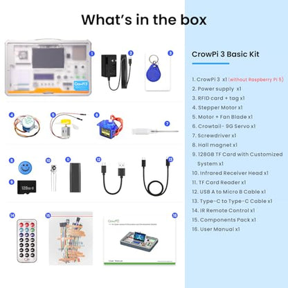 ELECROW CrowPi 3 AI Learning and Development Station for Raspberry Pi 5