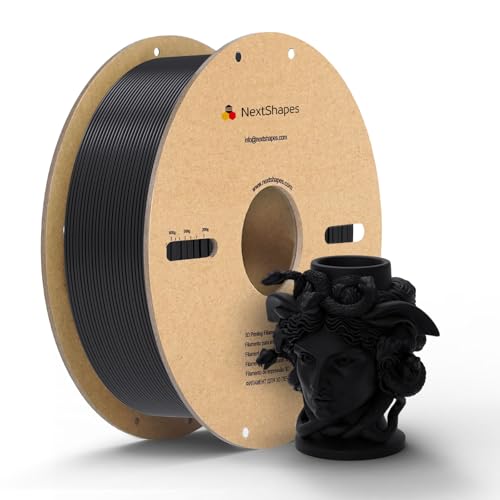 NextShapes PETG 3D Printer Filament 1.75mm,1KG Cardboard Spool - color: Black