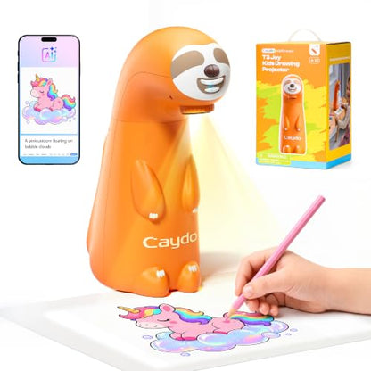 Caydo T3 Joy AI Drawing Projector, Christmas Gift for Kids Ages 4+ - color: T3 Joy