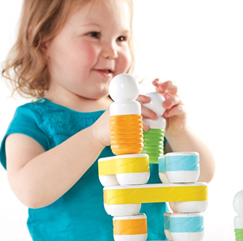 Guidecraft Grippies Links - 24 Piece Set, Stem Soft Grip Magnetic Building Toy for Toddlers - style: Links - 24 pc. set