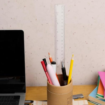30 Pack Clear Rulers for Classroom, Bulk 12 Inch Ruler Set for Students