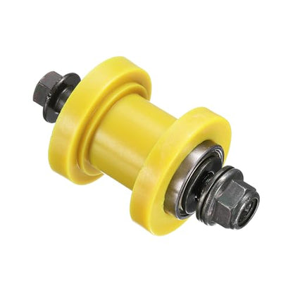 PATIKIL 8mm Grooved Roller Pulley Tensioner Chain Roller Pulley Mini Yellow - color: Yellow
