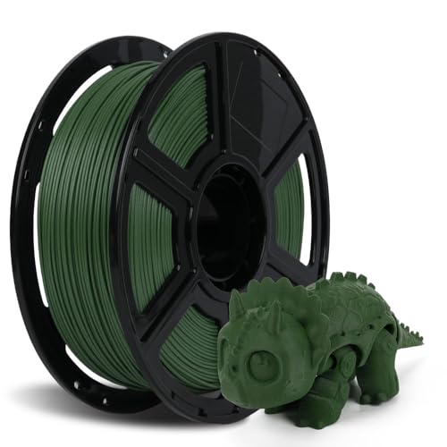 FLASHFORGE Carbon Fiber PETG Filament 1.75mm, Carbon Fiber PETG 3D Printer Filament, 1KG Spool Dimensional Accuracy +/- 0.02mm, Lightweight & Heat-Resistant & Moisture Free (Grass Green) - color: Green, size: PETG CF